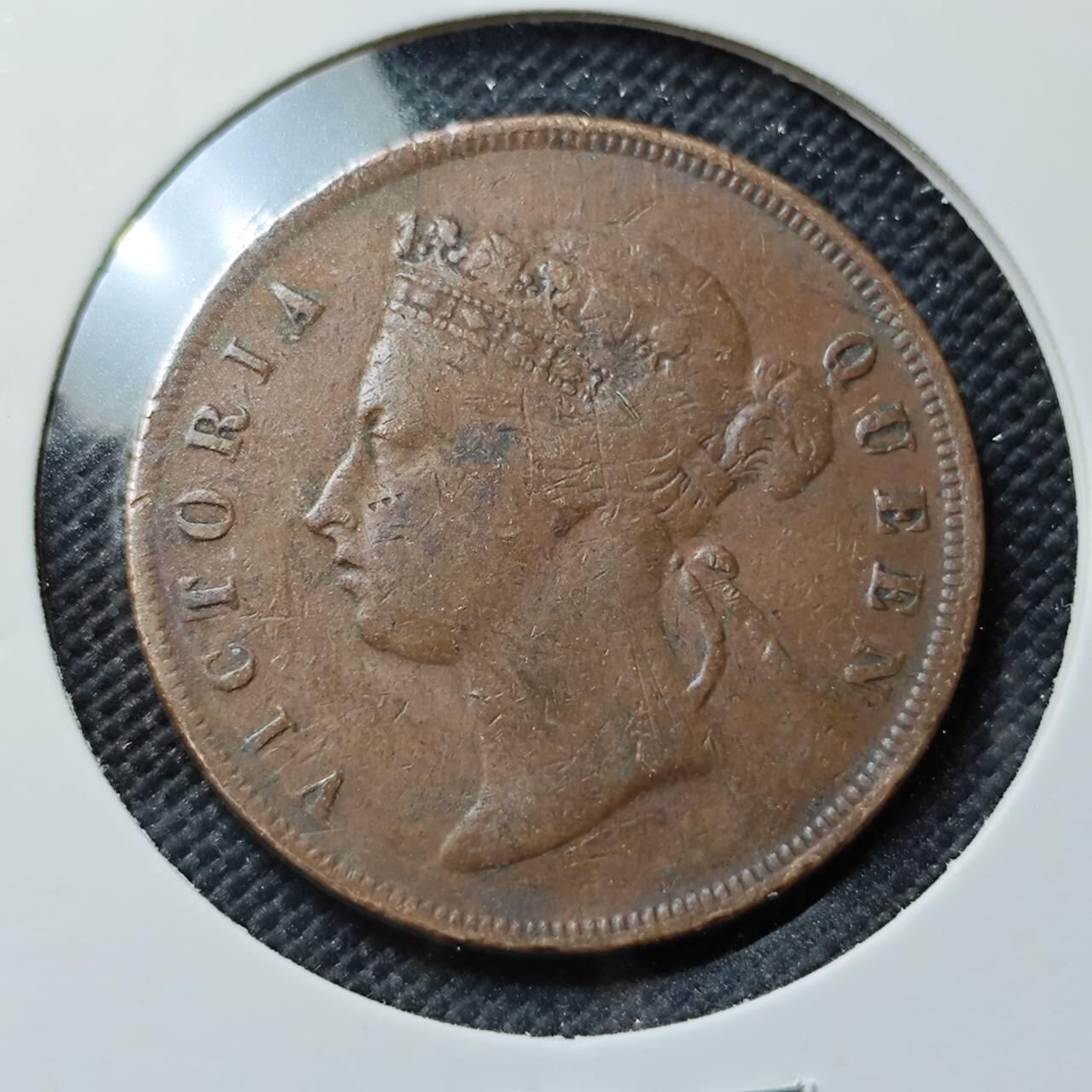 KK钱币收藏小铺  第410期 2月预留时间 周末发货  英属海峡1分铜币