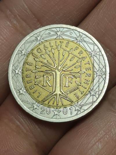 2026年第三十八场(总第二百零七场）外国好品散币场(免佣金) - 法国🇫🇷2001年2欧元(第一版欧洲地图)