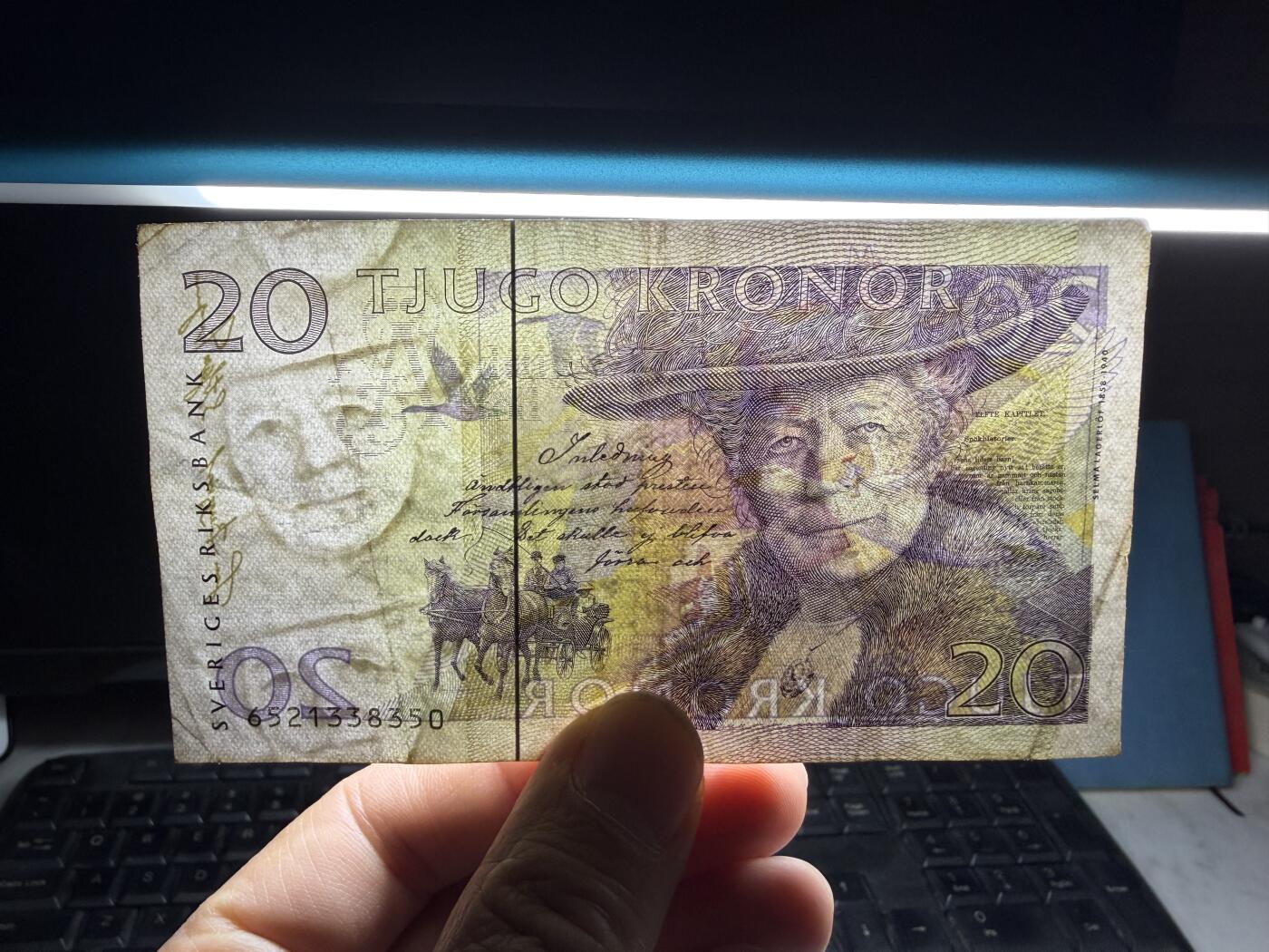 2026年集古藏今外币拍卖第三期-第10场—（总第320拍-纸币专场），本期拍完结算一次，发货时间2-3天，休息几天后继续新的一期拍卖。 瑞典20克朗01，小型