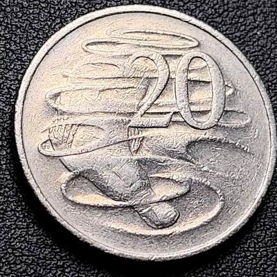 泉币菌-第217场-拍品多 请提前出价 - 1981年英属澳大利亚20分 伊丽莎白女王  鸭嘴兽  28.5mm