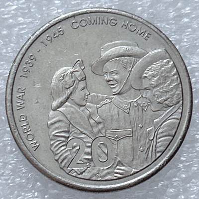 第一海外回流一元起拍收藏 散集专场  第309期 - 澳大利亚2005年20分 二战胜利60周年