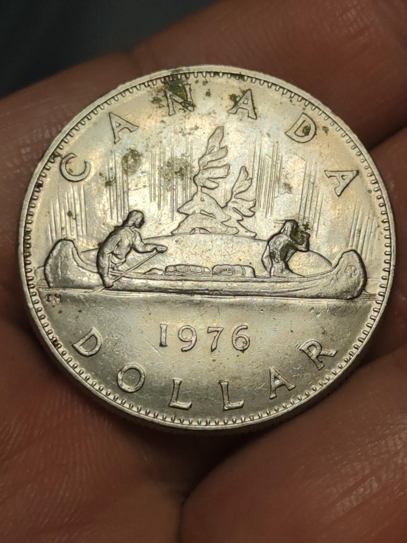 2026年第三十八场(总第二百零七场）外国好品散币场(免佣金) 加拿大🇨🇦1976年1元(伊丽莎白二世中年花冠第四版，关门年仅发行2年)