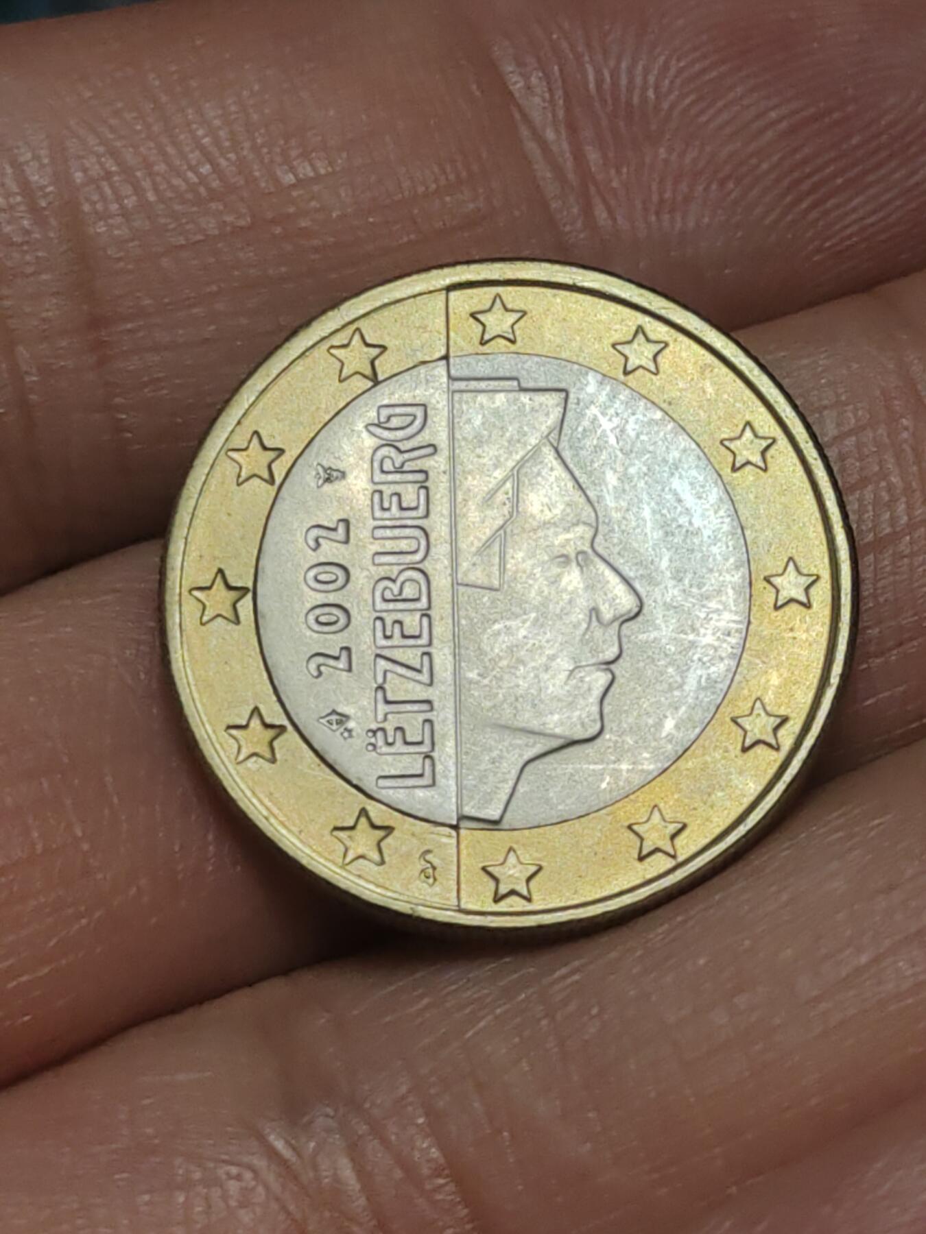 2026年第三十八场(总第二百零七场）外国好品散币场(免佣金) 卢森堡🇱🇺2002年1欧元(第一版欧洲地图，首发年)