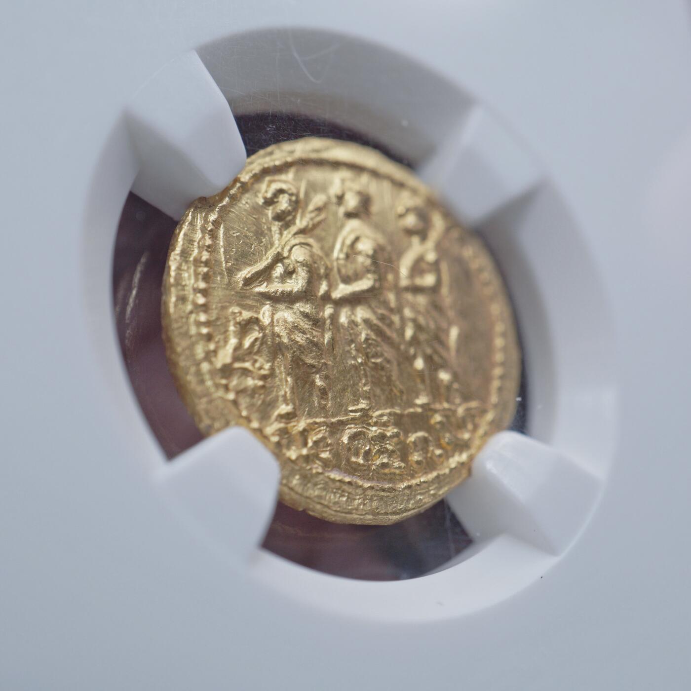 琋语集藏2026年04月欧洲古典打制币拍卖 希腊化时期-色雷斯 科松1斯塔特金币（NGC评级）