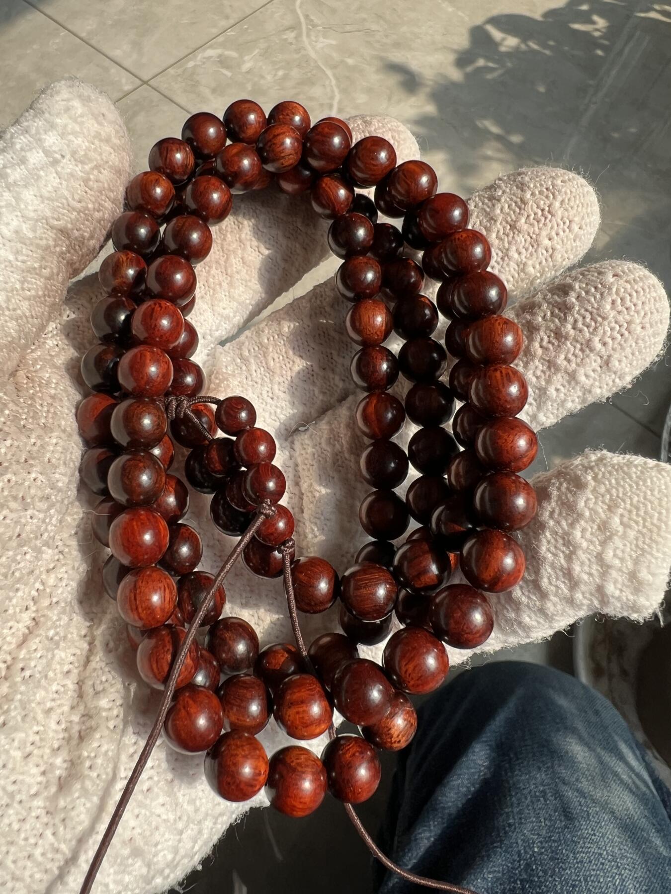 零元拍：小叶紫檀 108/0.8佛珠长串，妥妥的高油高密，檀香宜人