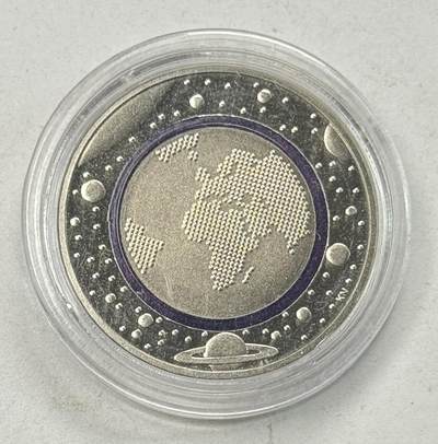 S&S Numismatic世界钱币-拍卖 第123期  - 获奖币*德国2016年 蓝色地球 5欧元镶嵌聚合物精制纪念币 D版 原厂包装