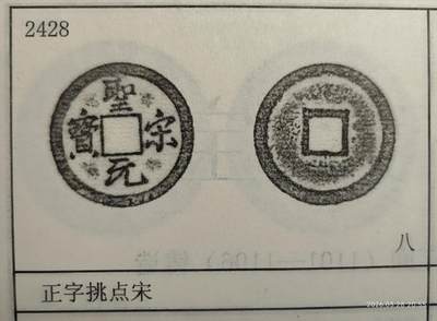 圣宋元宝正字挑点宋小平钱 - 圣宋元宝正字挑点宋小平钱
