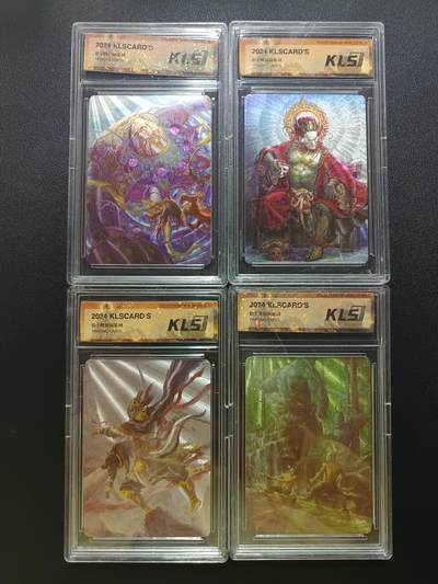 天玑星卡拍第182期《3.30周一截拍》持续收拍收评中 满赠卡需备注 - 卡联社 徐子晖原画系列 荡南天 龙夜 垓下歌 楚歌 四张 卡砖封装 壳损