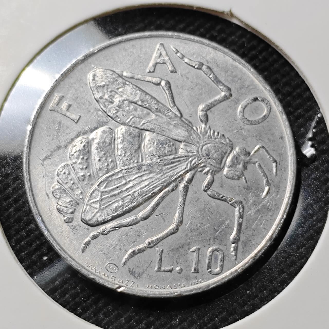 KK钱币收藏小铺  第412期 2月预留时间 周末发货 1974圣马力诺10里拉 