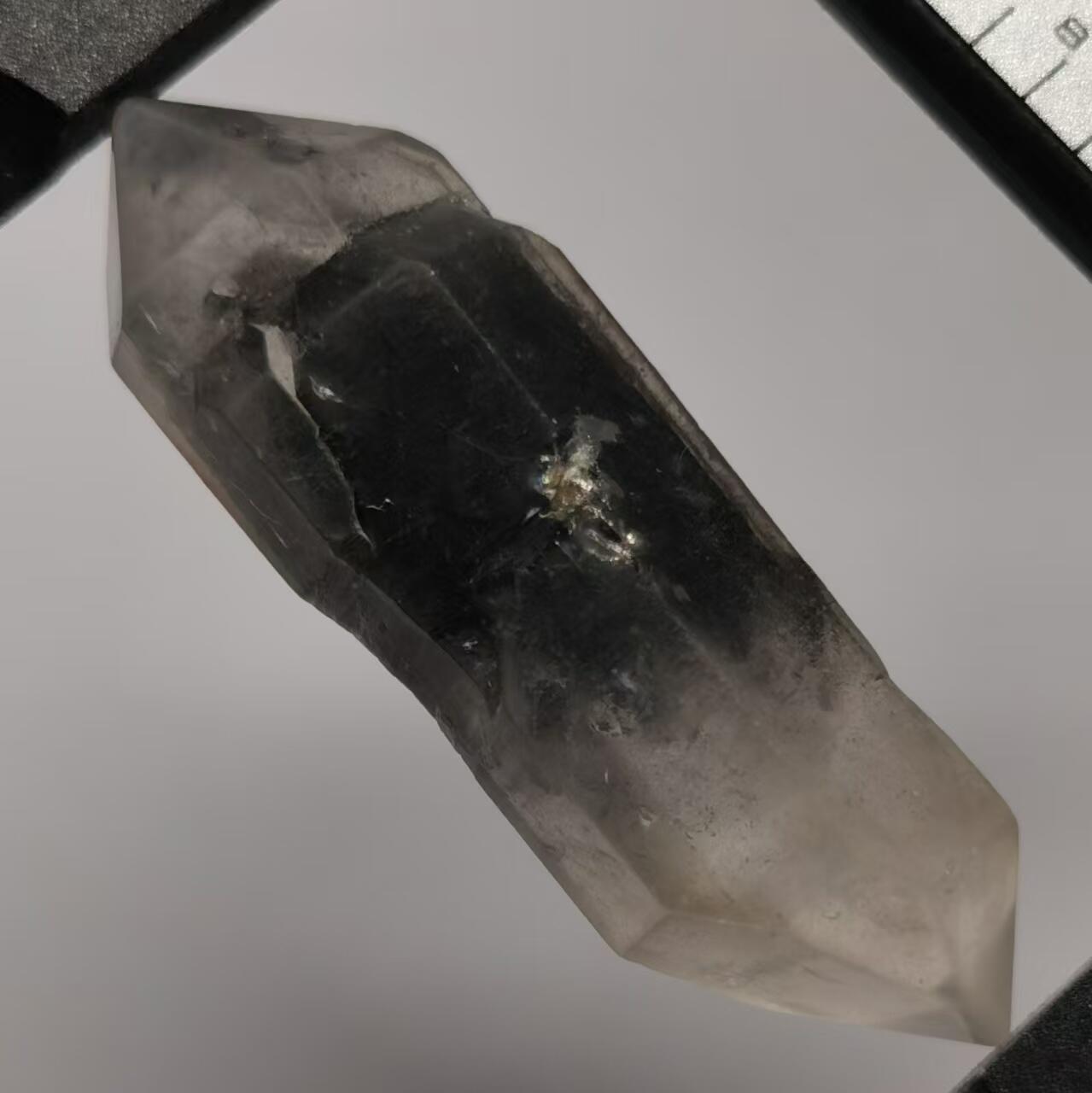 七河·水晶矿标化石杂件小拍（总第43期）（周四结标） 藏家出品X701（27） 云贵闪灵水晶原石 双尖糖心