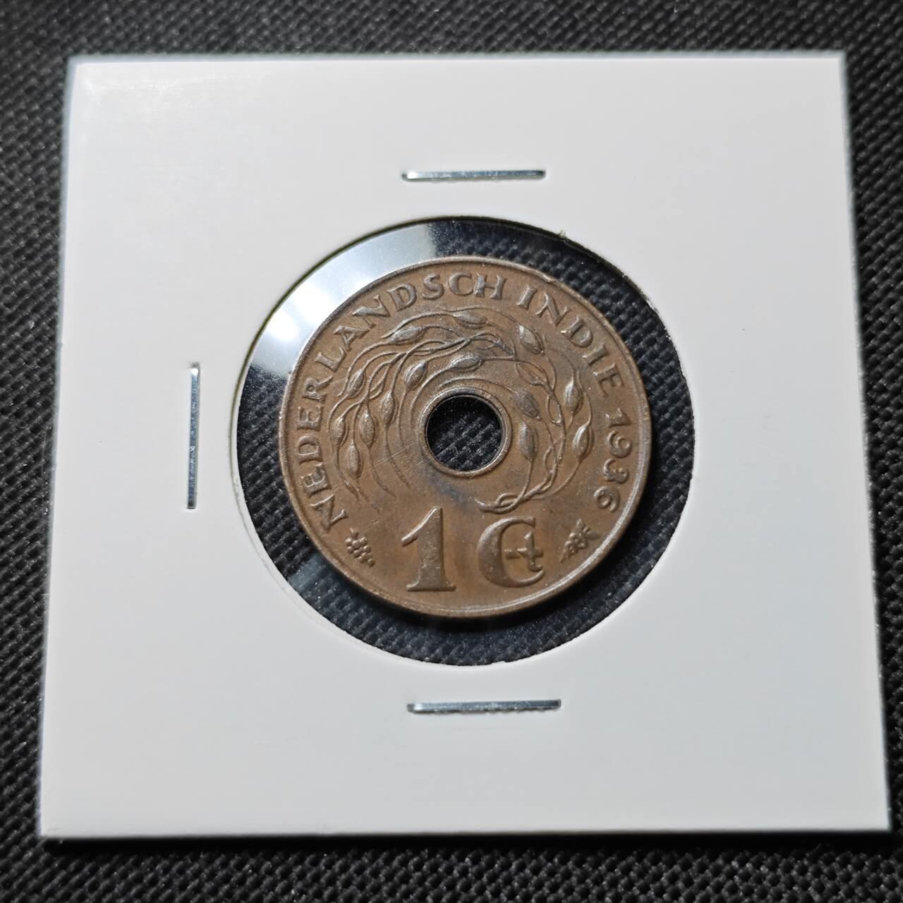 KK钱币收藏小铺  第412期 2月预留时间 周末发货 1936荷属东印度1分