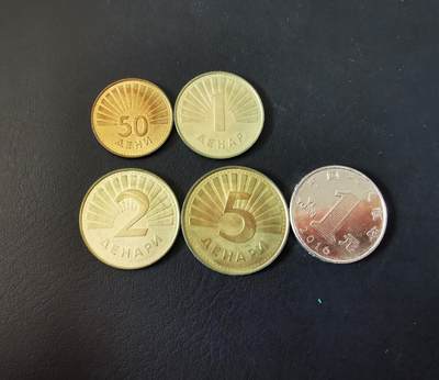 零零发外国硬币拍卖 无佣金 - 马其顿一组