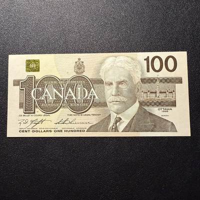 第16期 - 加拿大 1988年 100元 全新unc