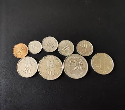 零零发外国硬币拍卖 无佣金 - 马来西亚一组