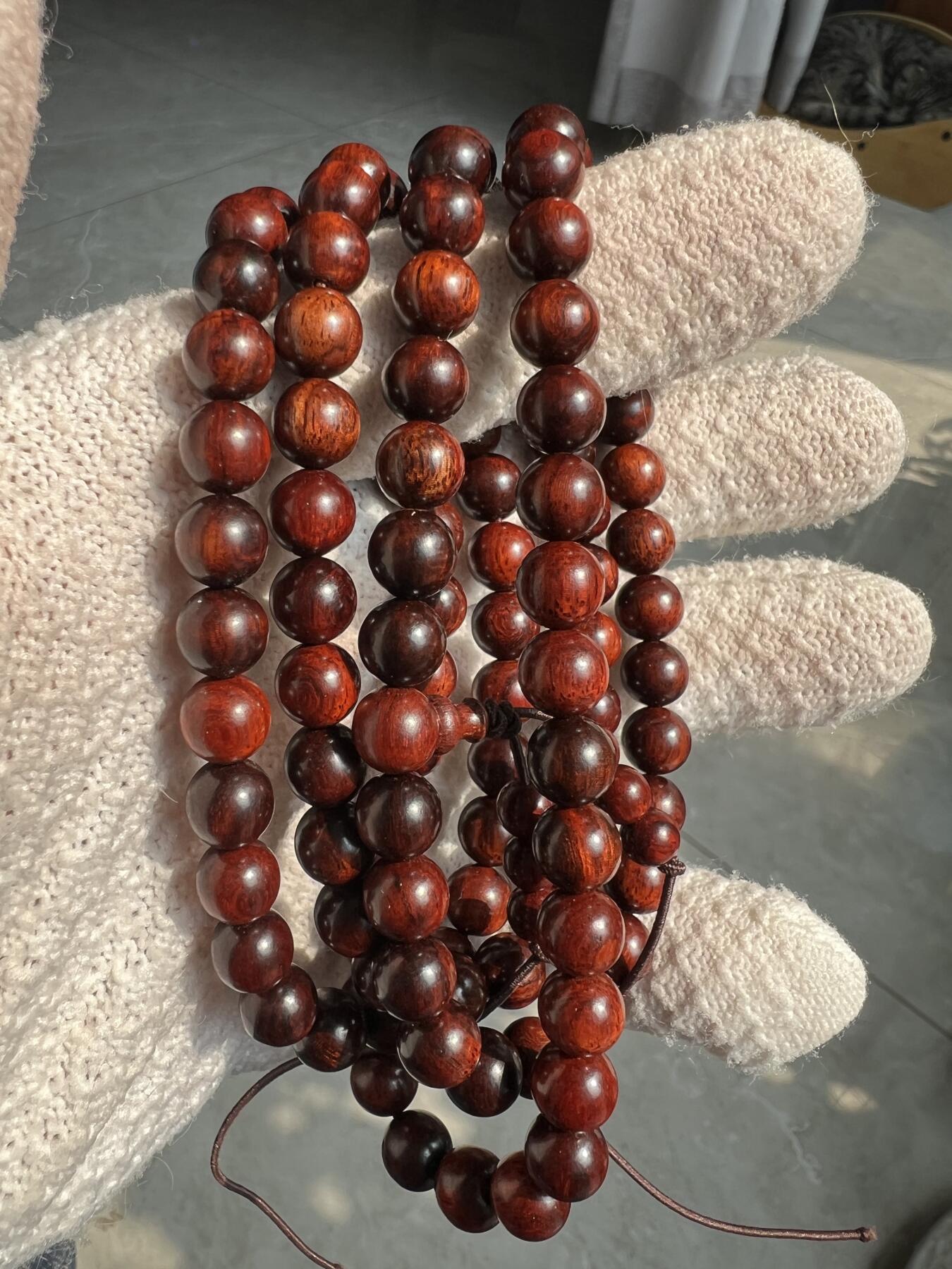 零元拍：小叶紫檀 108/0.8佛珠长串，妥妥的高油高密，檀香宜人