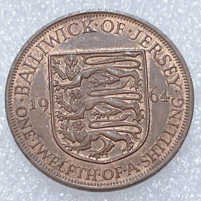 第一海外回流一元起拍收藏 散集专场  第309期 - 英属泽西1964年1/12先令