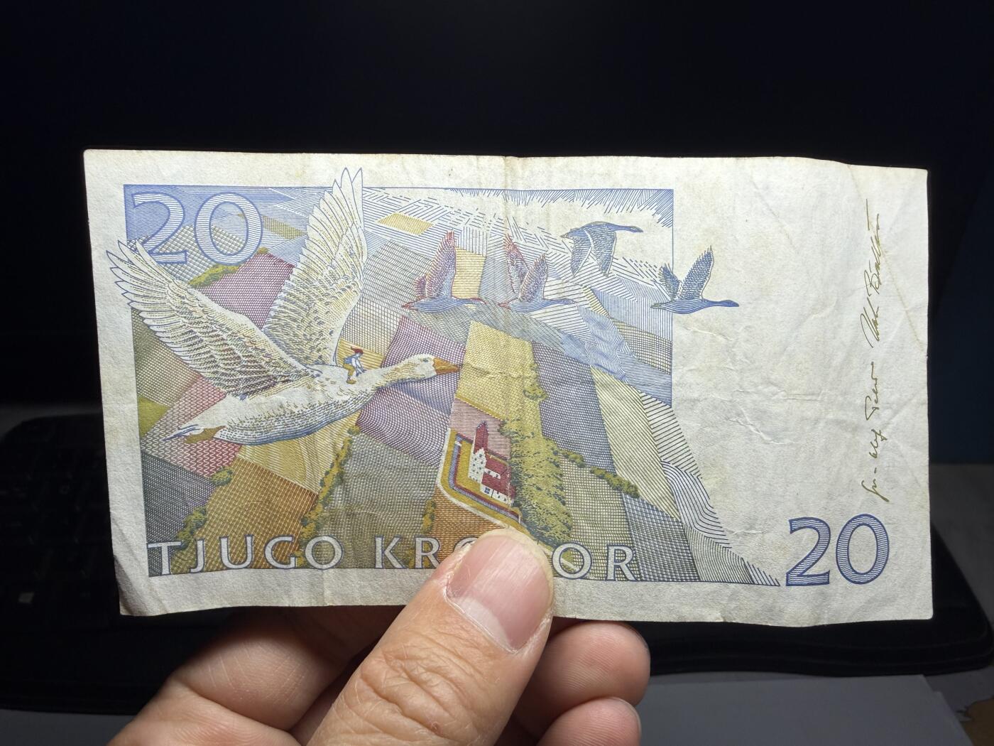 2026年集古藏今外币拍卖第三期-第10场—（总第320拍-纸币专场），本期拍完结算一次，发货时间2-3天，休息几天后继续新的一期拍卖。 瑞典20克朗02，大型