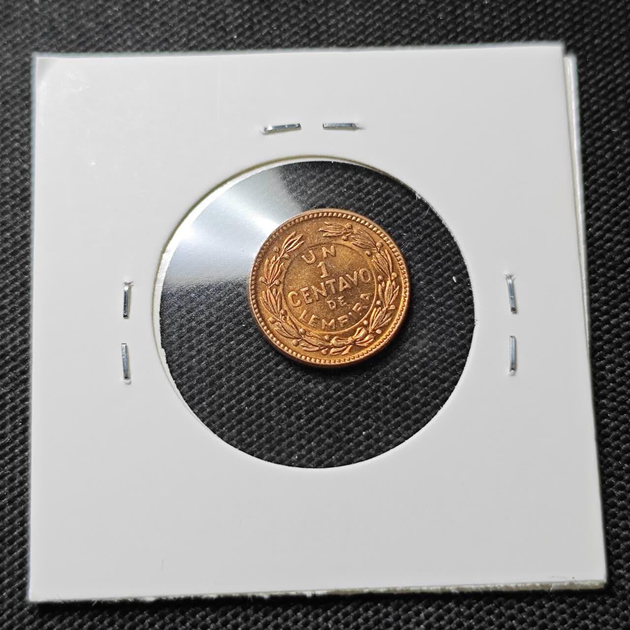 KK钱币收藏小铺  第412期 2月预留时间 周末发货 1957洪都拉斯1分好品