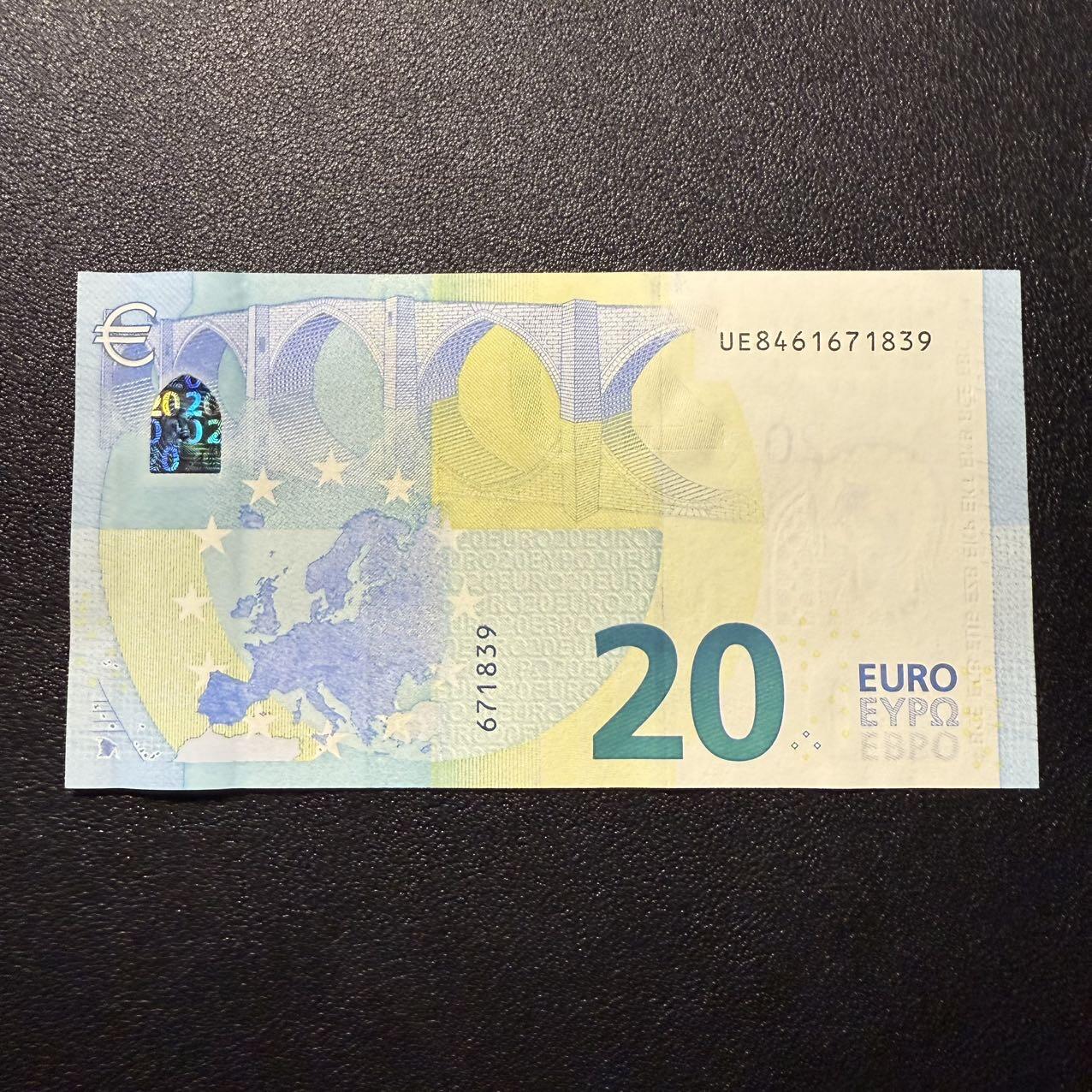 第16期 欧盟欧罗巴 20欧法国 全新unc