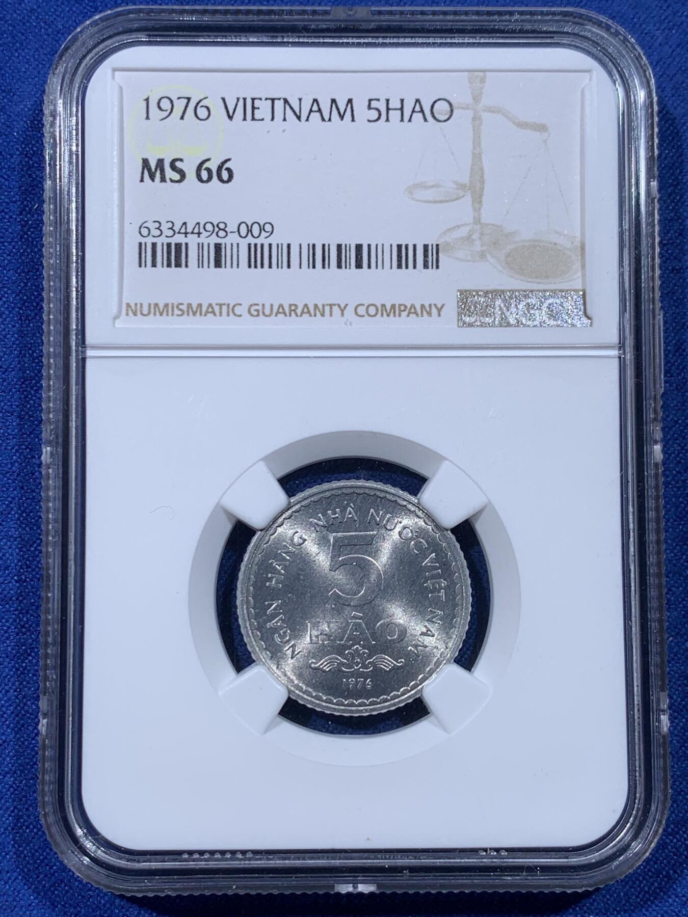 北越 1976年50Hao 亚军分 NGC MS66 全球仅16枚评级 仅1枚更高分
