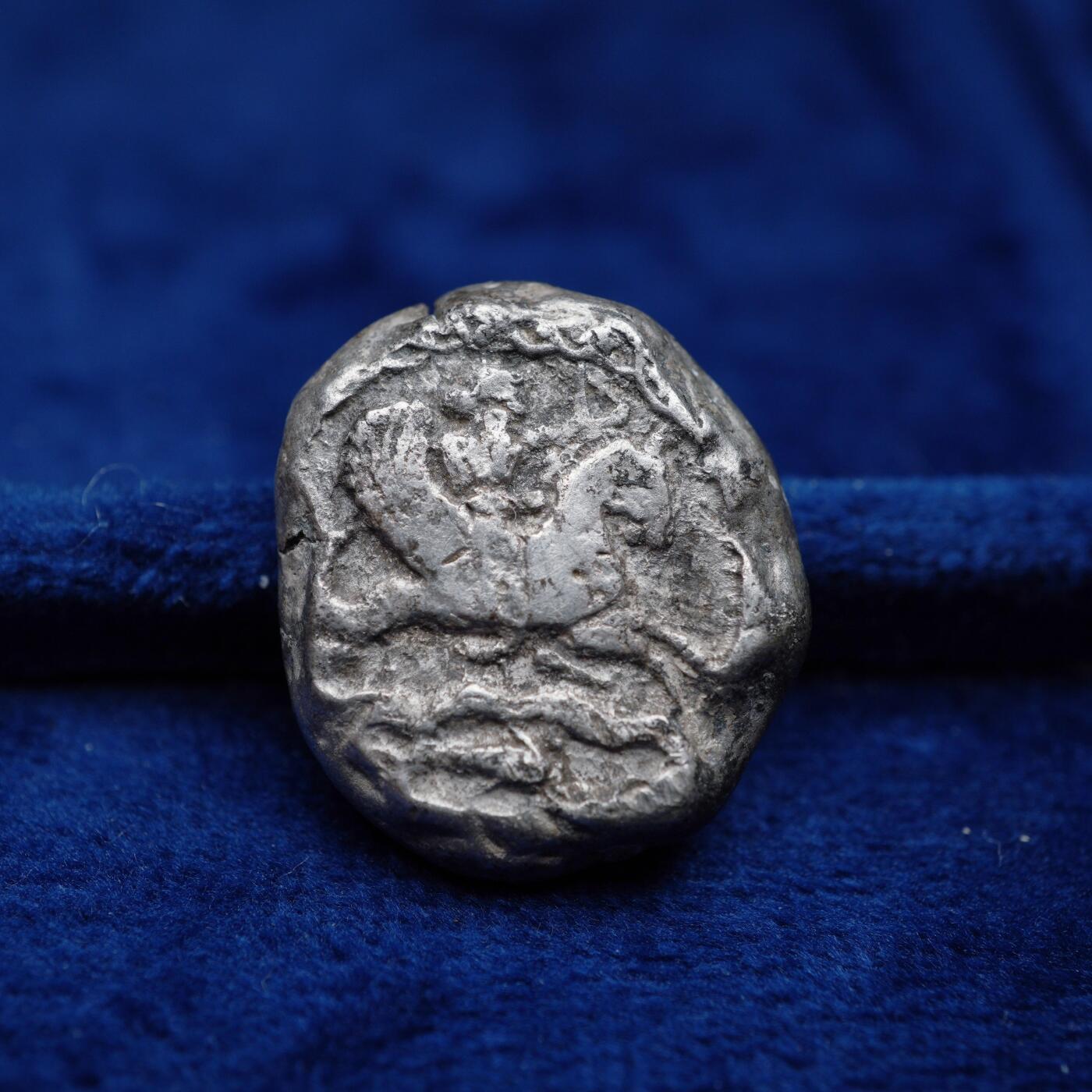 琋语集藏2026年04月欧洲古典打制币拍卖 古希腊腓尼基地区-推罗城猫头鹰与海马2德拉克马银币（重版）