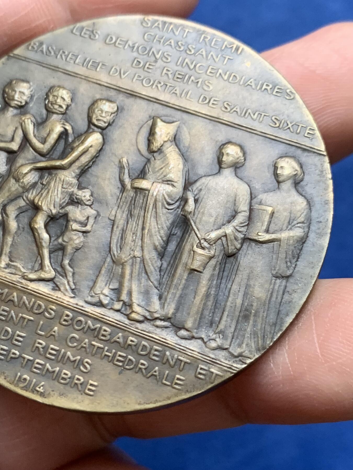 《竞宝斋》第475场 周日，周一 2场连拍 （全场包邮）欢迎送拍 名家名作 微笑天使铜章 47.5克 49.6mm 铜标边铭