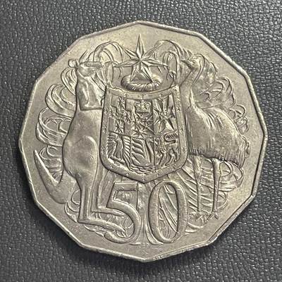 回流0406 - 澳大利亚1976年50分12边形 伊丽莎白/国徽