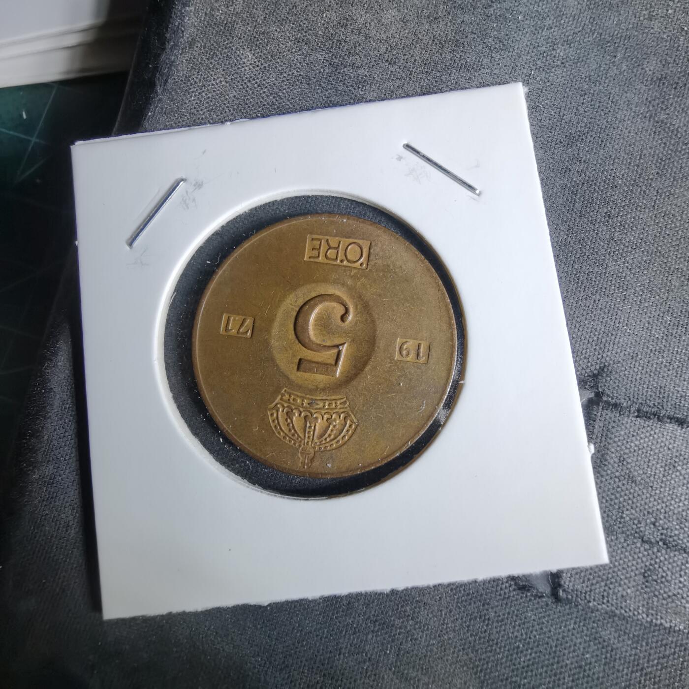 沼泽如烟--第1038场 瑞典1971年5欧尔