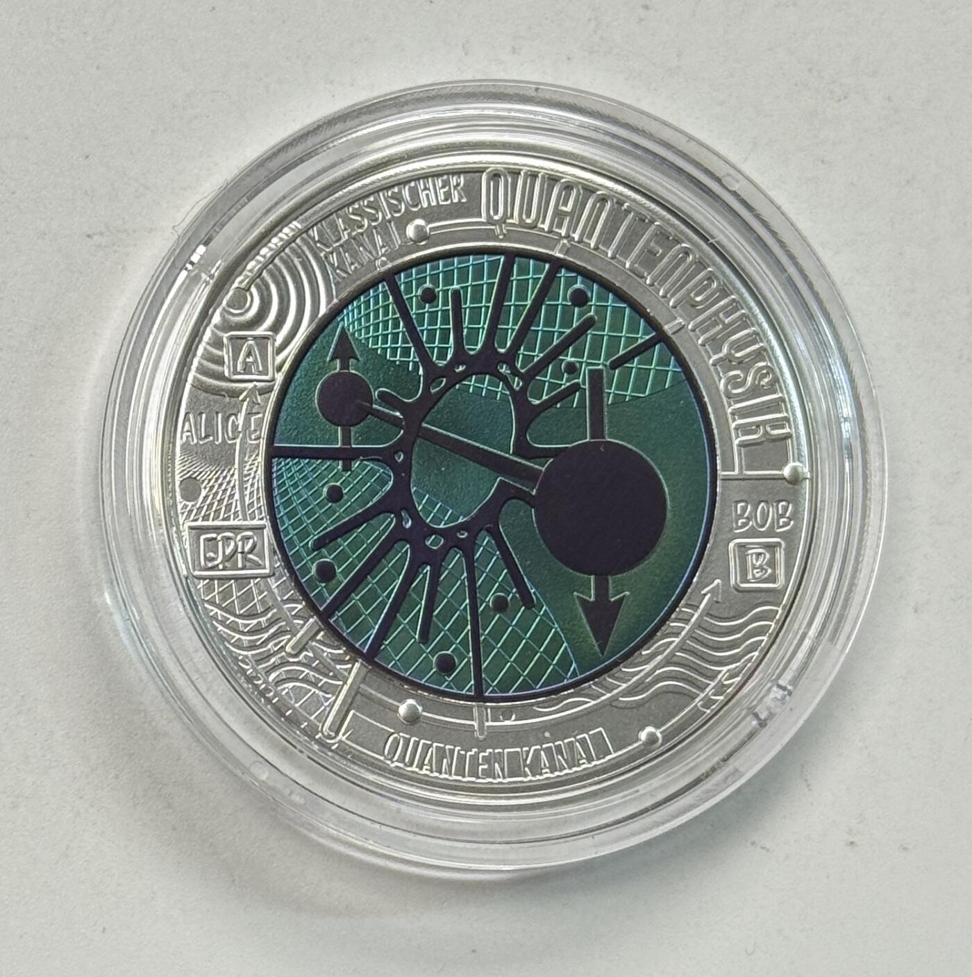 S&S Numismatic世界钱币-拍卖 第123期  奥地利2026年 量子物理 25欧元银+铌双色纪念币 盒证齐全