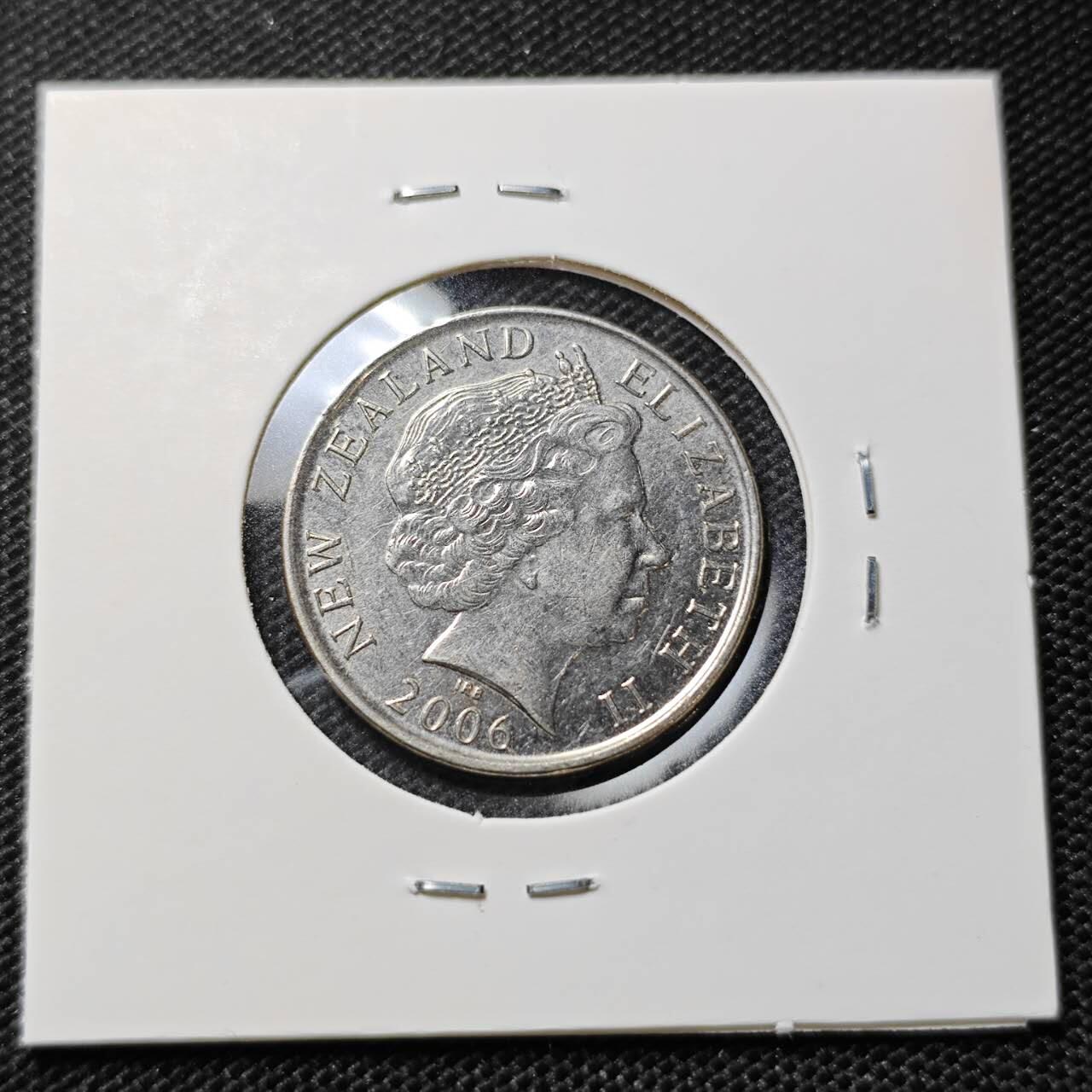 KK钱币收藏小铺  第412期 2月预留时间 周末发货 2006新西兰50分 