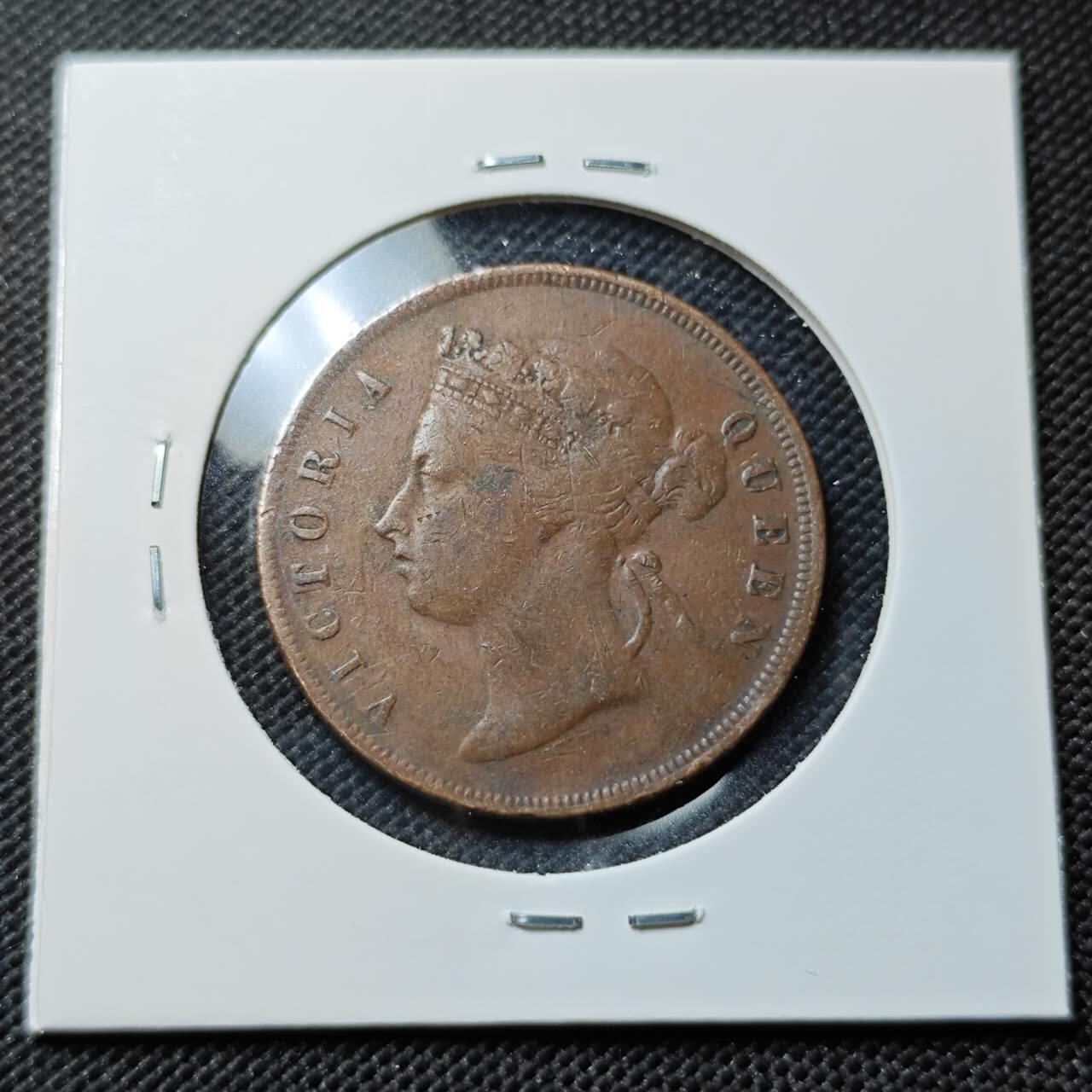 KK钱币收藏小铺  第410期 2月预留时间 周末发货  英属海峡1分铜币