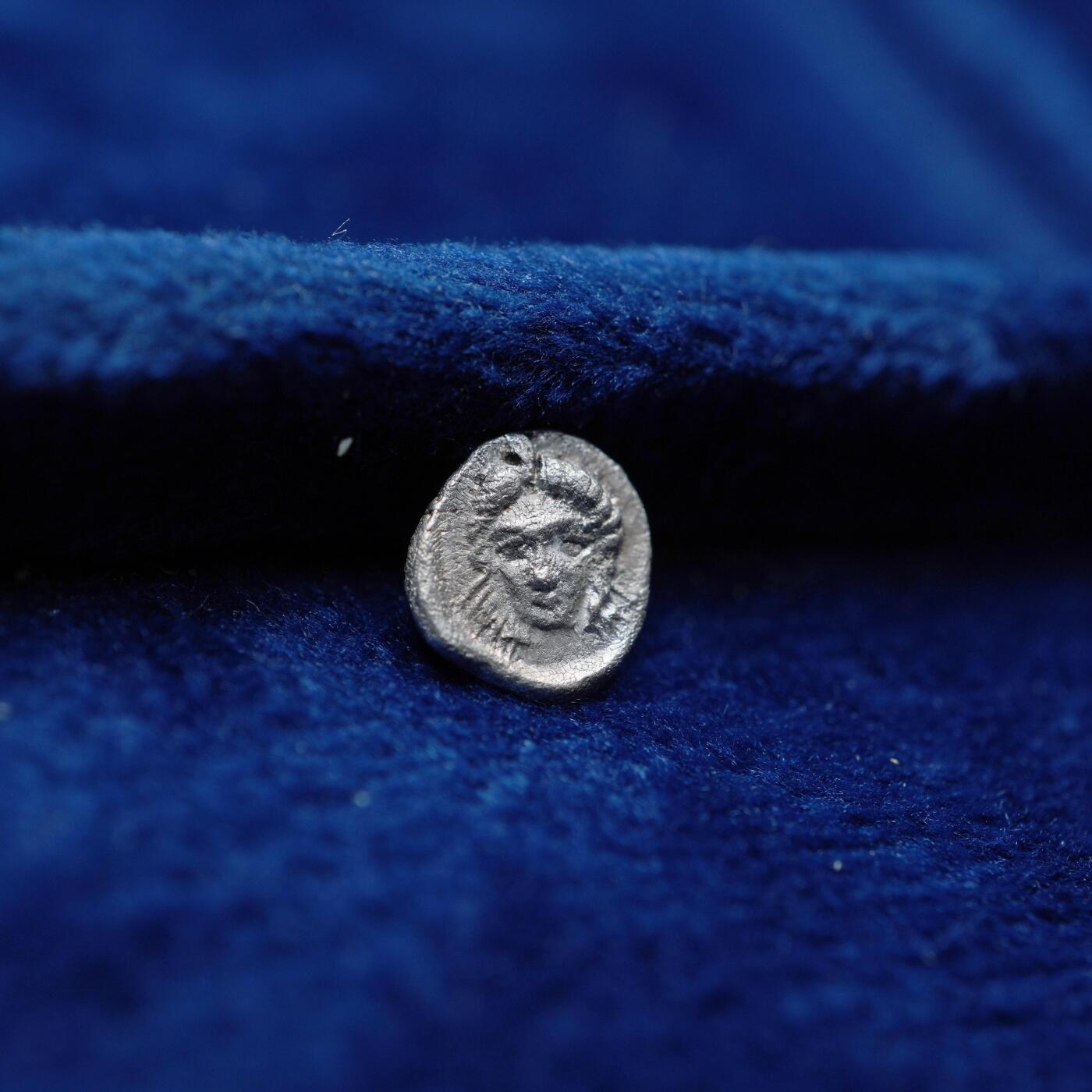 琋语集藏2026年04月欧洲古典打制币拍卖 古希腊卡利亚地区-狮子与阿波罗1/4奥波银币