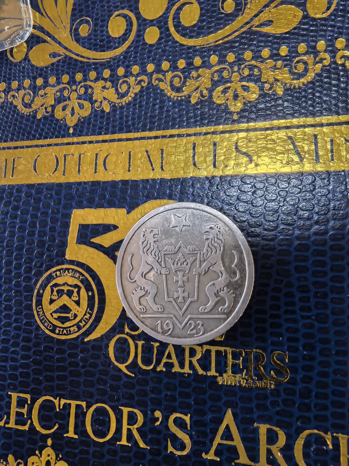 长老汇马年精选第十四场拍卖 1923但泽1古尔登银币，5克750银，克书425美金