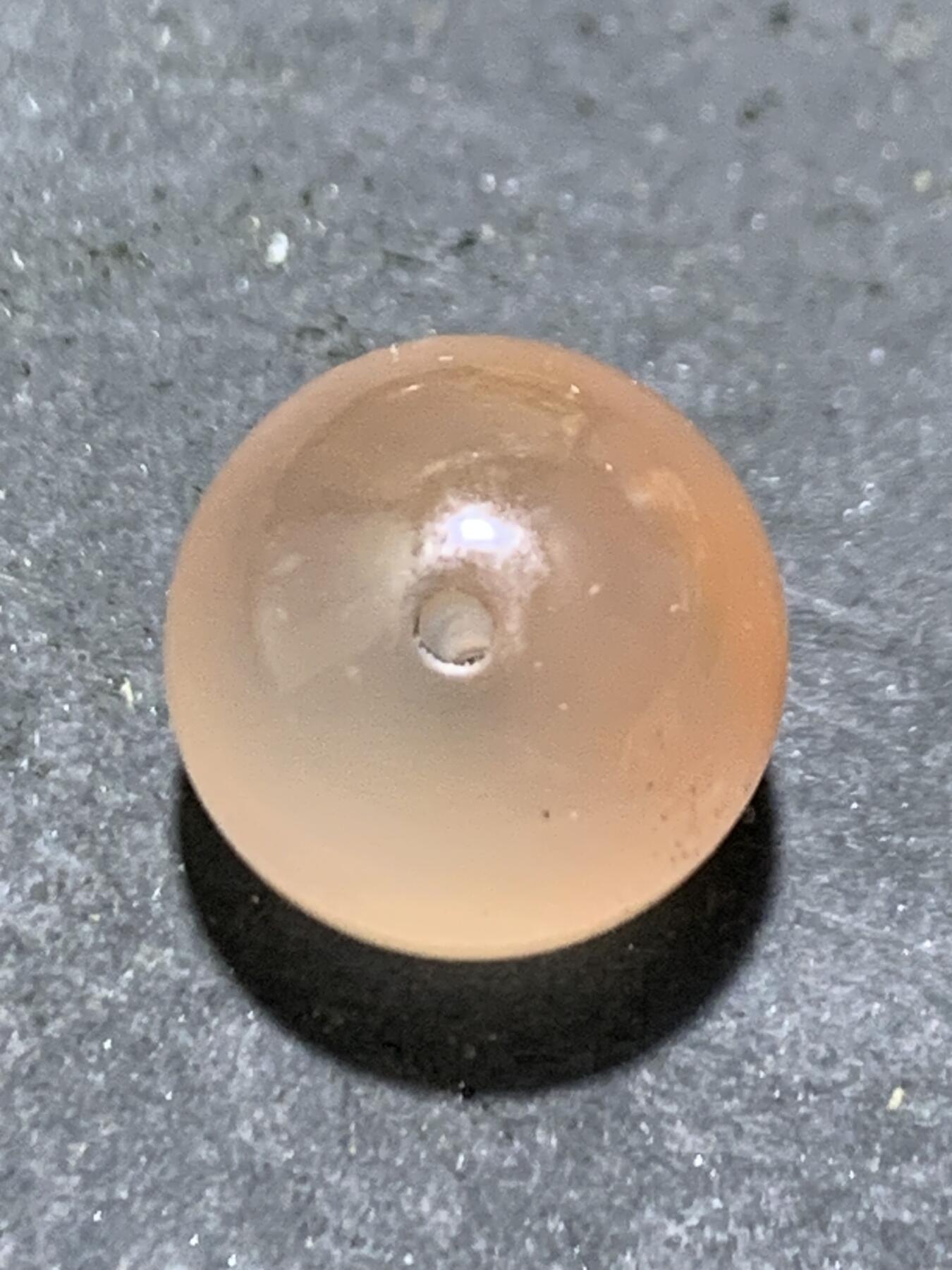 精美川料南红玛瑙荔枝冻飘红圆珠一颗