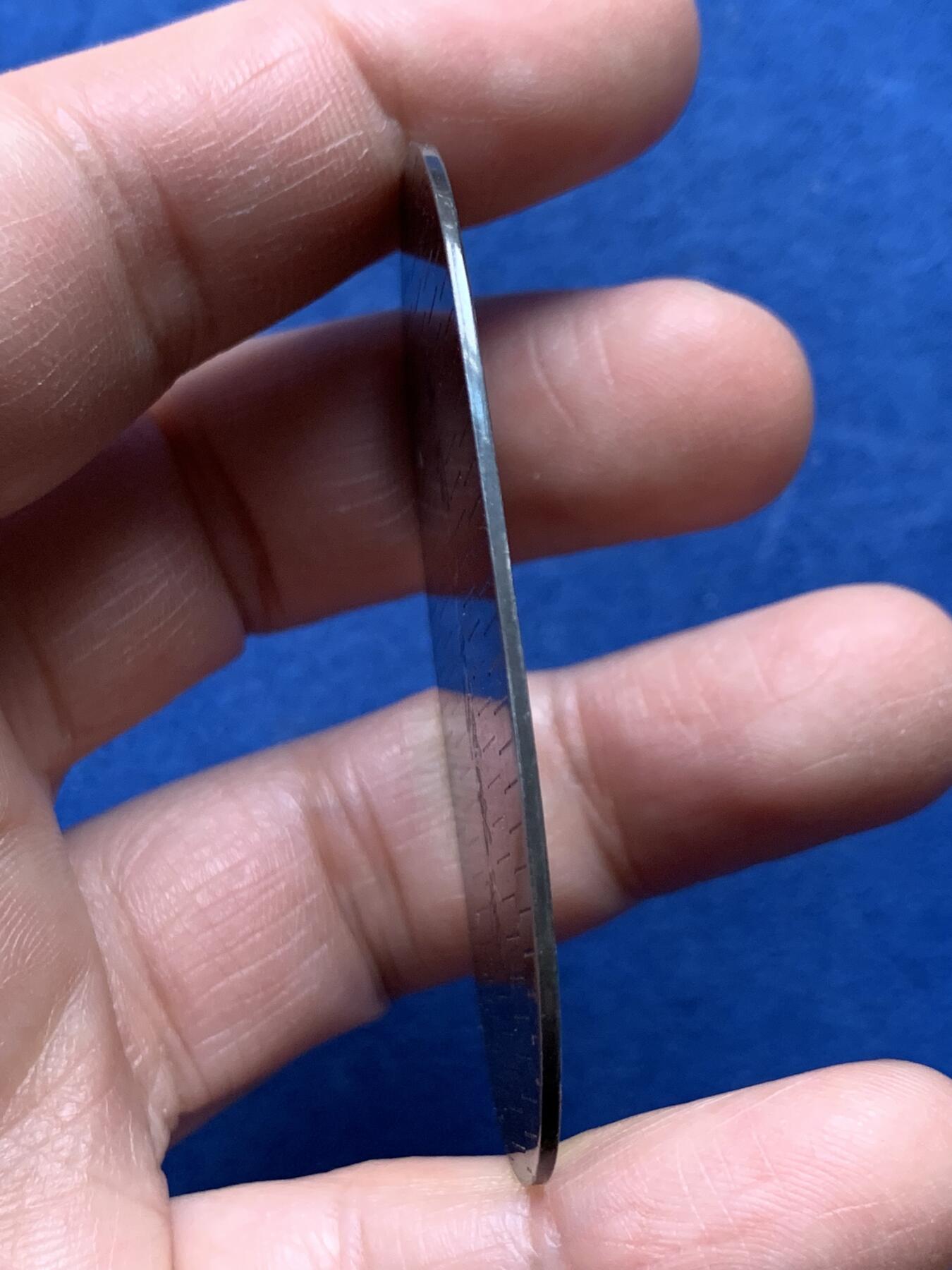 《竞宝斋》第475场 周日，周一 2场连拍 （全场包邮）欢迎送拍 年间地区优良赏银判 重20.25克 35.2*59.8mm