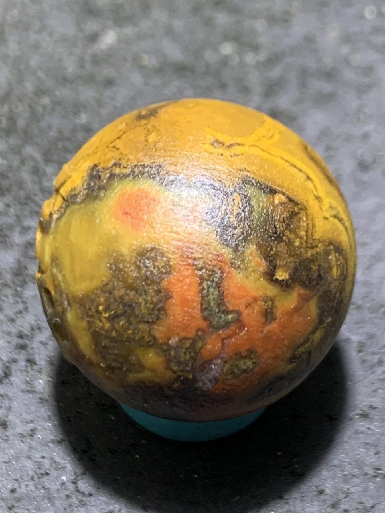 精美亚光风化纹天眼图案战国红玛瑙手工雕刻福字2.0单珠一颗！