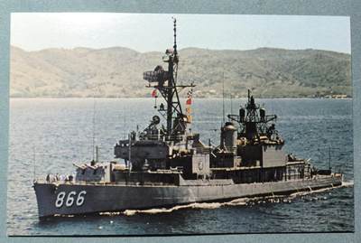 盛世勋华——号角文化勋章邮票专场拍卖第311期 - 美国冷战时期军舰专题明信片 科恩号驱逐舰（DD-866）