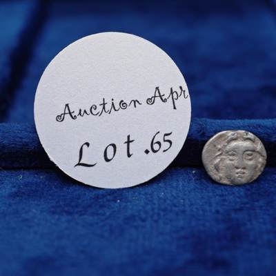 琋语集藏2026年04月欧洲古典打制币拍卖 - 古希腊皮西迪亚地区-雅典娜与美杜莎1奥波银币