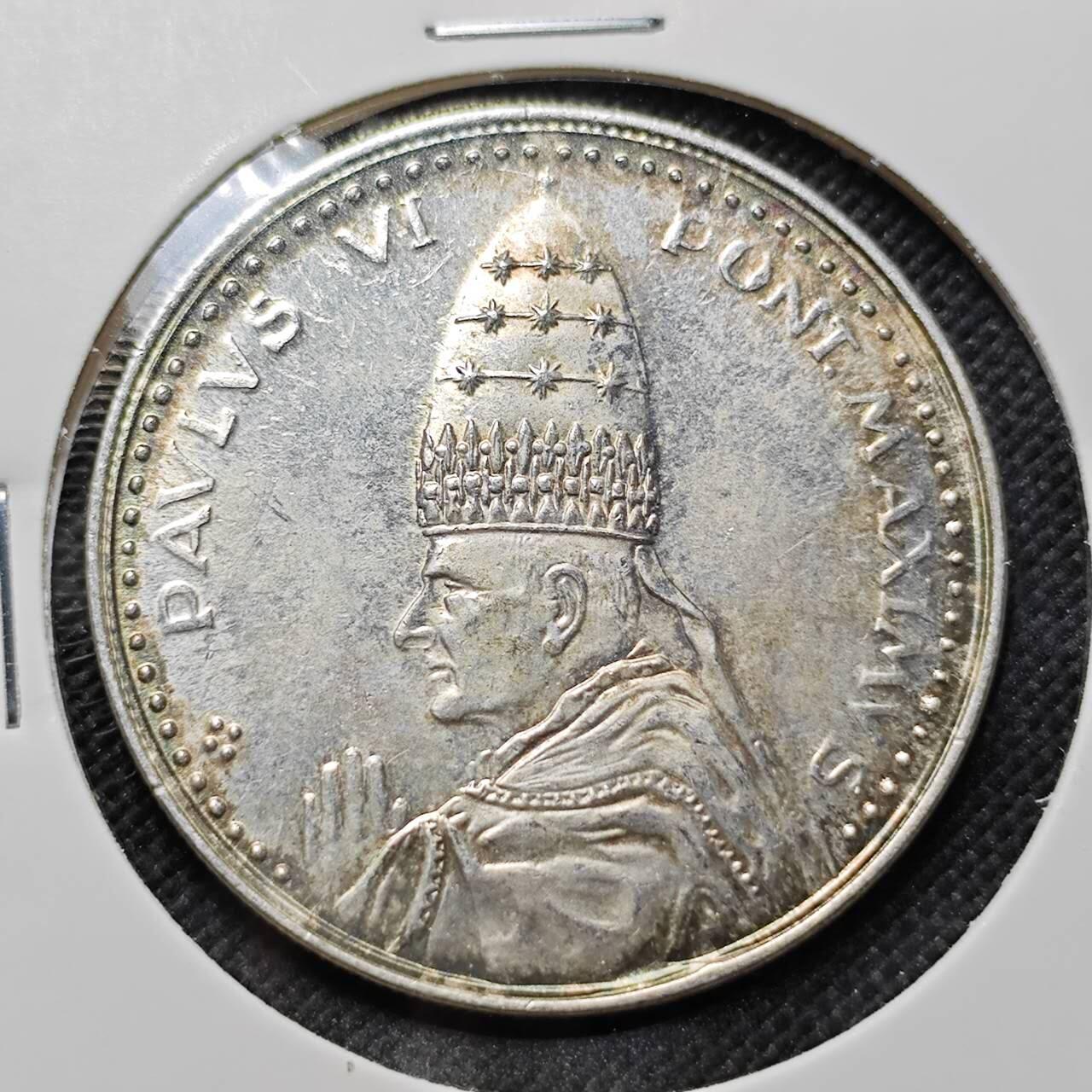 KK钱币收藏小铺  第410期 2月预留时间 周末发货  梵蒂冈镀银章