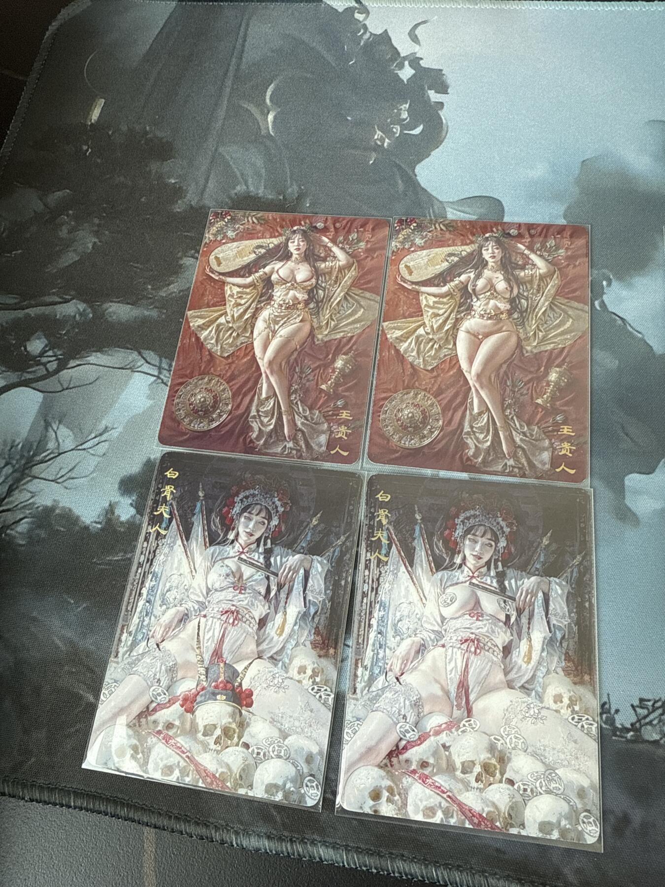 st-brush妖姬传第二弹幻彩普卡十分稀有玉贵人，白骨夫人