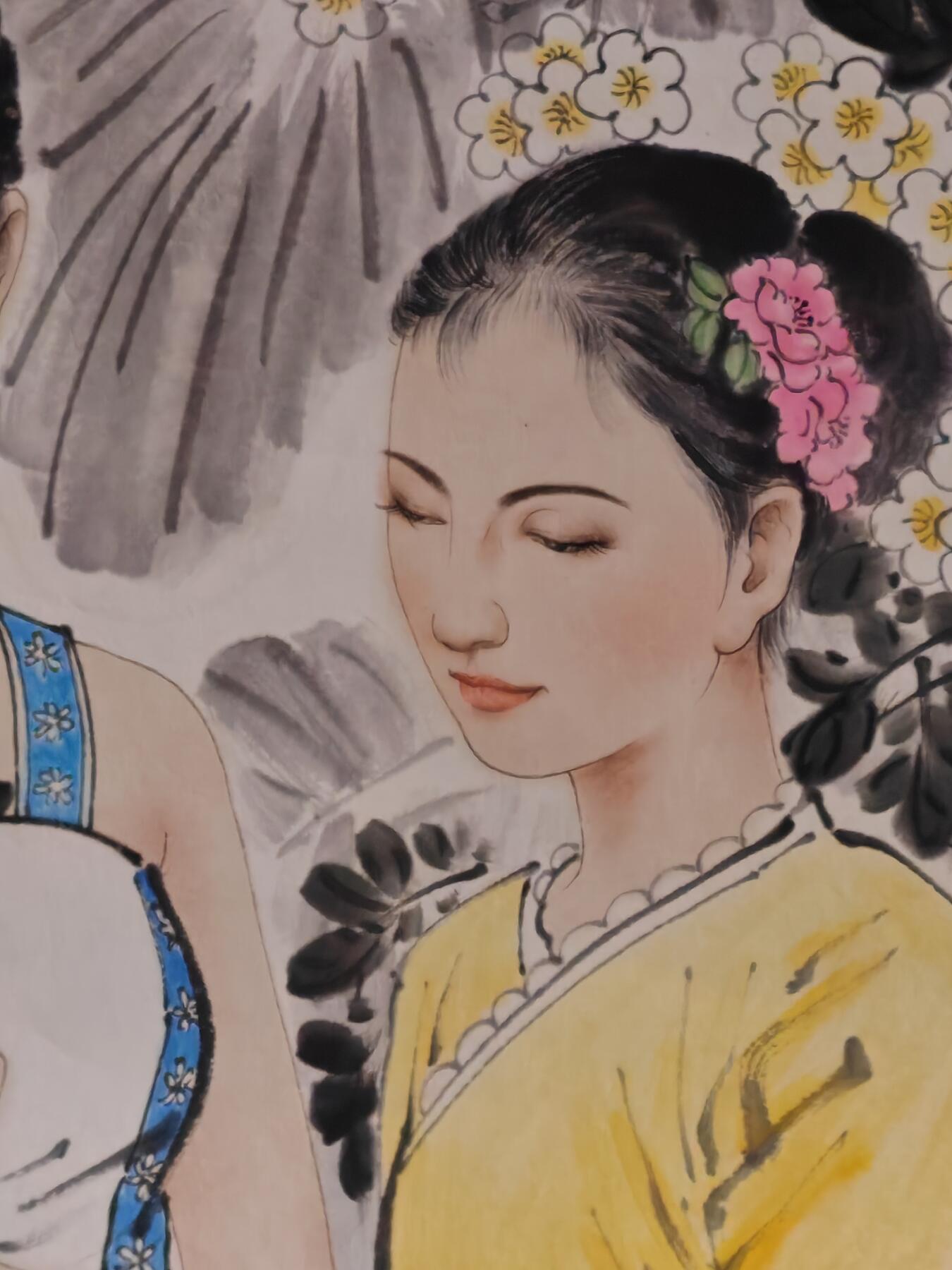 书画专场 申慧《春风舞海棠》