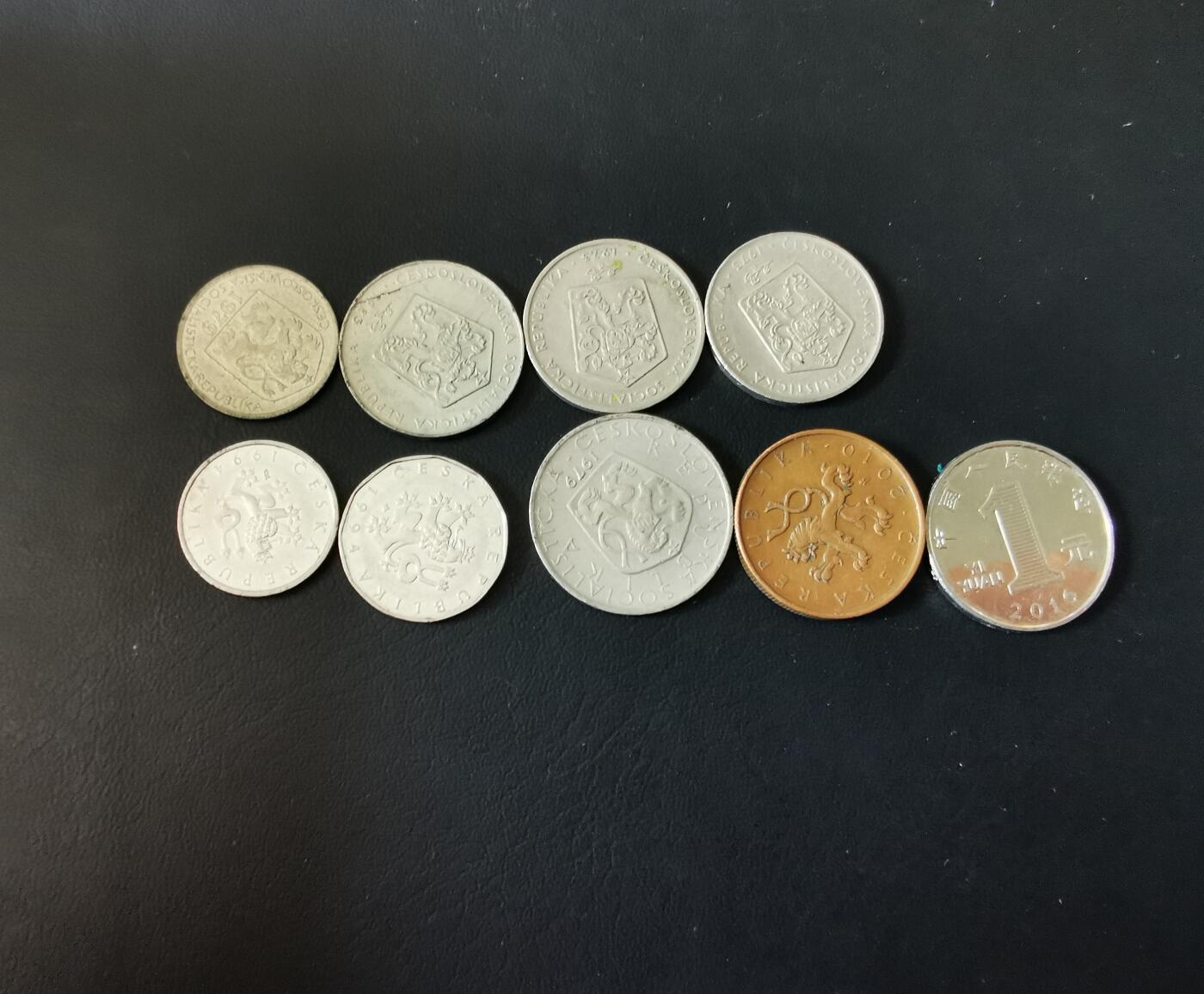 零零发外国硬币拍卖 无佣金 捷克斯洛伐克和捷克一组