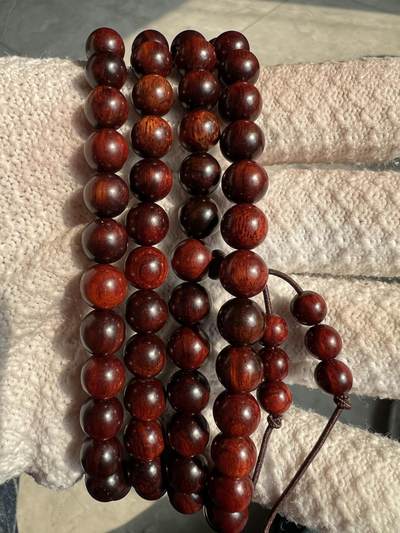 零元拍：小叶紫檀 108/0.8佛珠长串，妥妥的高油高密，檀香宜人 - 零元拍：小叶紫檀 108/0.8佛珠长串，妥妥的高油高密，檀香宜人