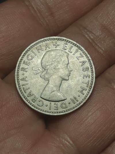 2026年第三十八场(总第二百零七场）外国好品散币场(免佣金) - 英国🇬🇧1955年1先令(伊丽莎白二世青年桂冠第二版，苏格兰盾徽版)