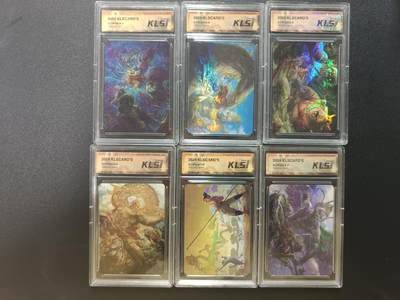 天玑星卡拍第182期《3.30周一截拍》持续收拍收评中 满赠卡需备注 - 卡联社 徐子晖原画系列 七仙迷魂 罗汉杀 虎山行 寻猫记 折羽翅克大鹏 降天蓬 彩闪 六张 卡砖封装 壳损