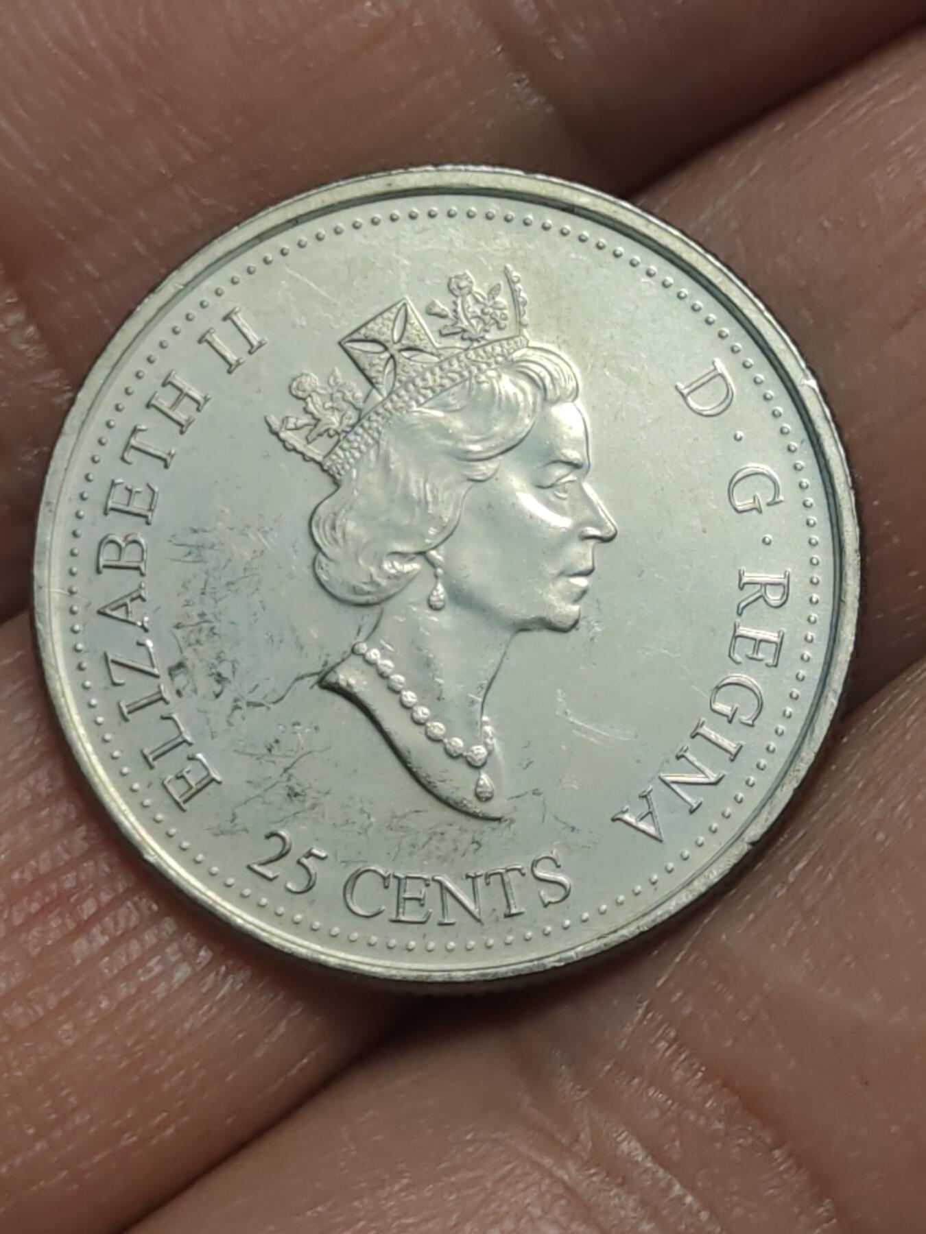 2026年第三十八场(总第二百零七场）外国好品散币场(免佣金) 加拿大🇨🇦2000单年份25分(千禧年纪念币，创造力主题)