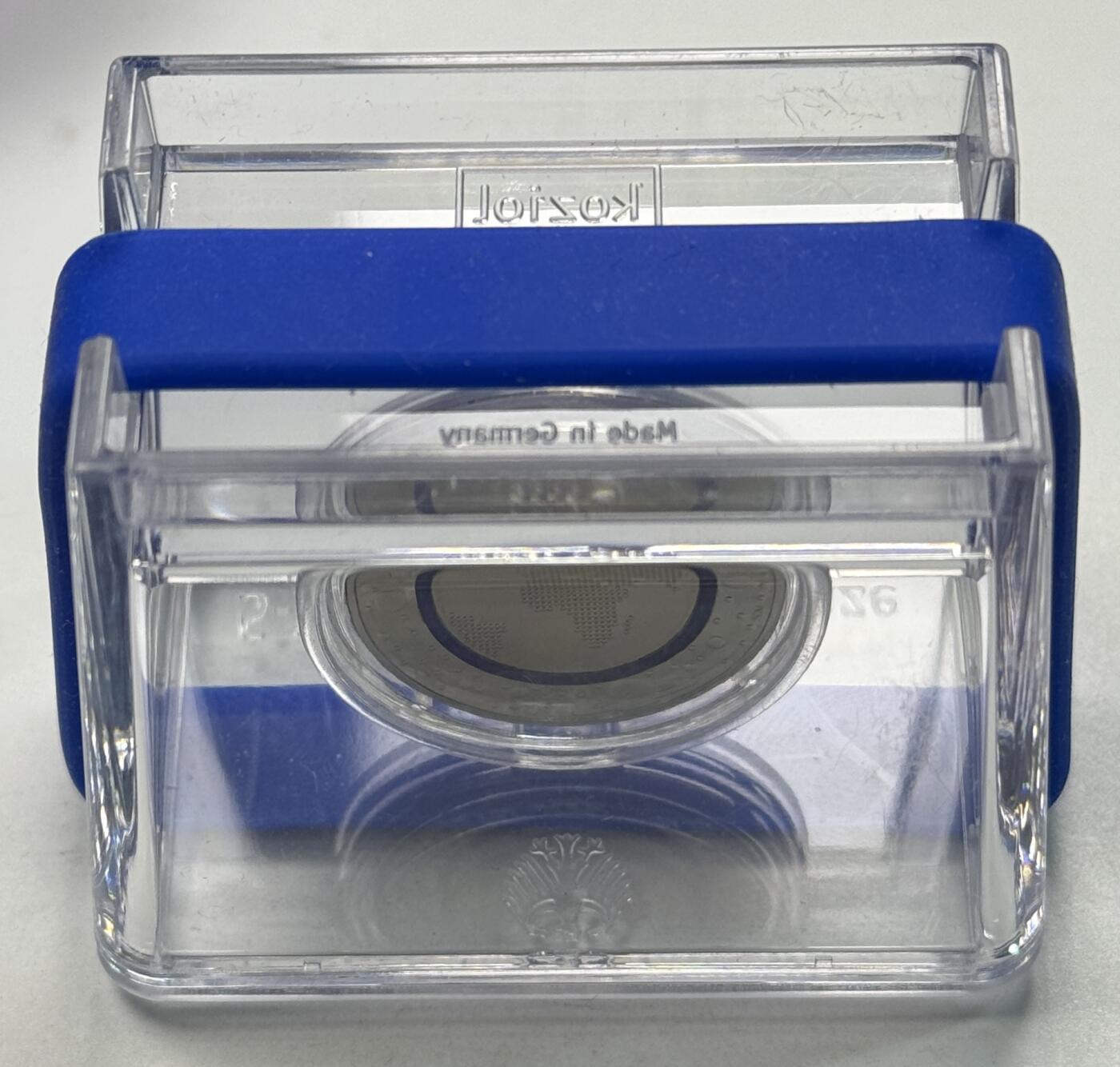 S&S Numismatic世界钱币-拍卖 第123期  获奖币*德国2016年 蓝色地球 5欧元镶嵌聚合物精制纪念币 D版 原厂包装