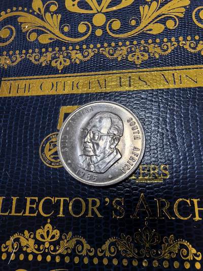 长老汇马年精选第十四场拍卖 - 1985南非瞪羚1朗德铜镍币，透打