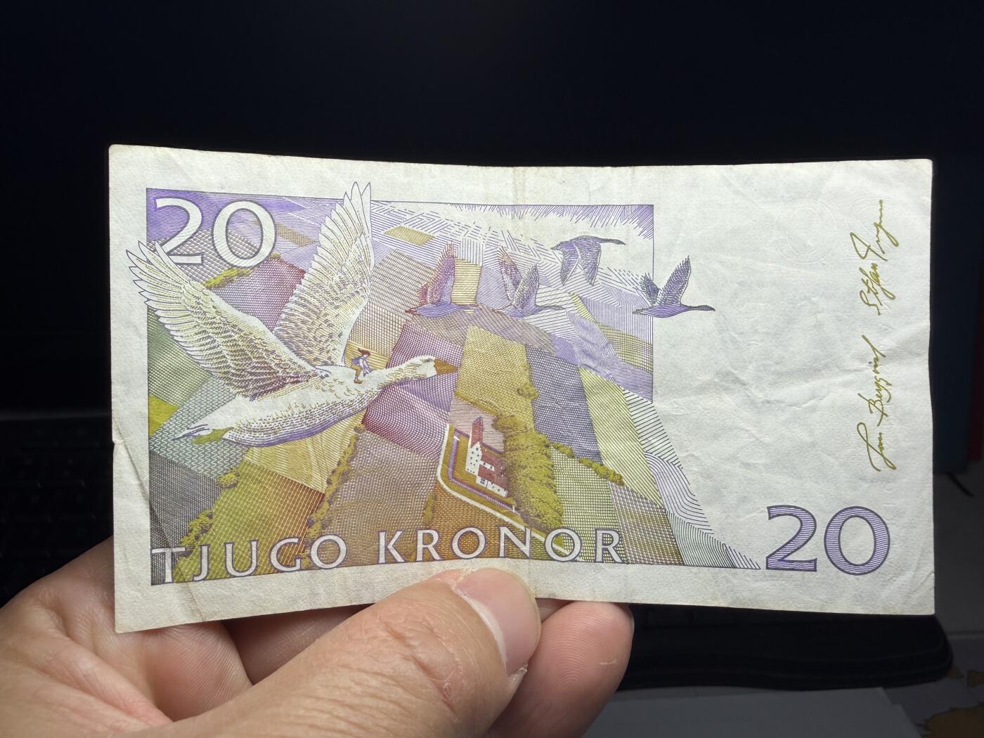 2026年集古藏今外币拍卖第三期-第10场—（总第320拍-纸币专场），本期拍完结算一次，发货时间2-3天，休息几天后继续新的一期拍卖。 瑞典20克朗01，小型