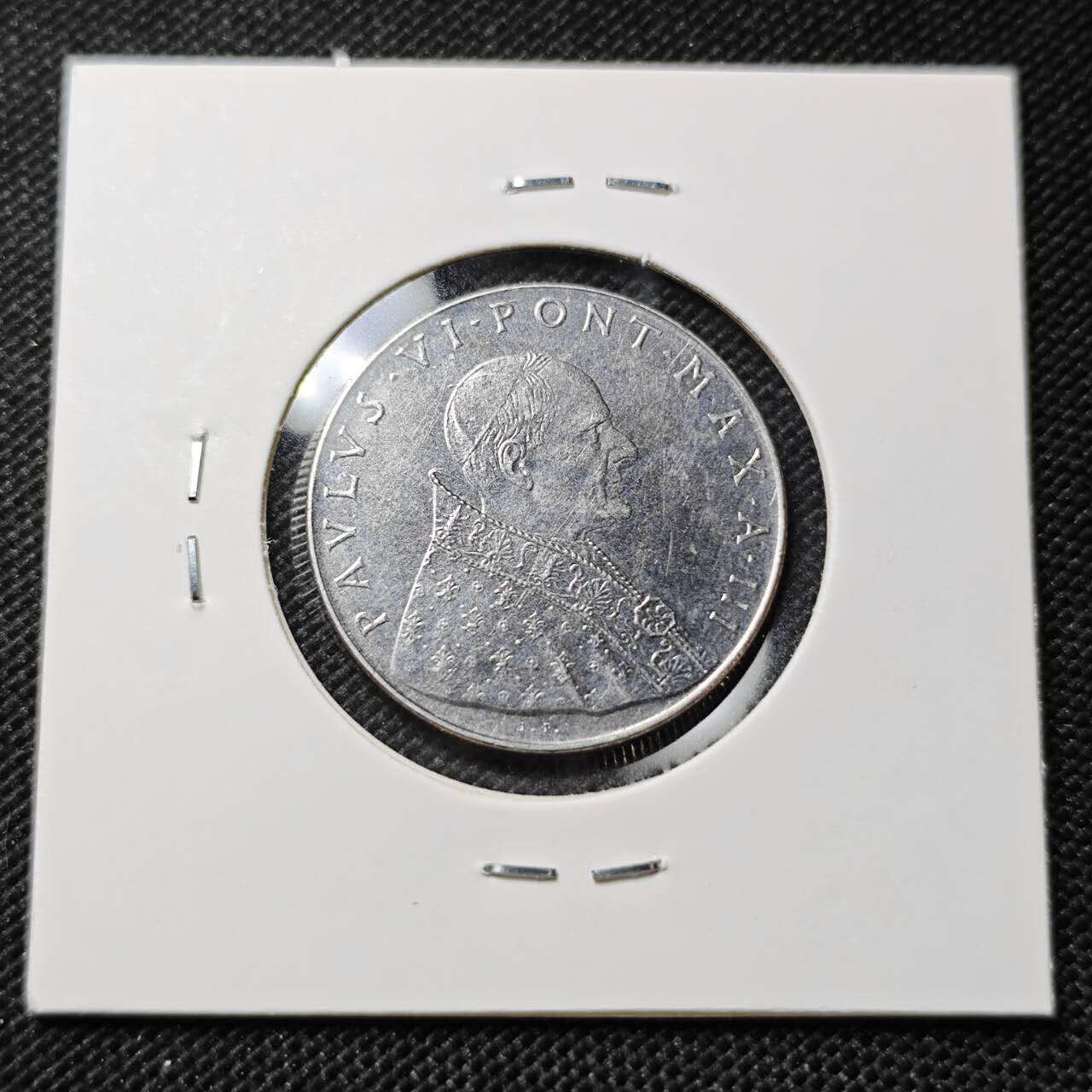 KK钱币收藏小铺  第412期 2月预留时间 周末发货 1965梵蒂冈50里拉